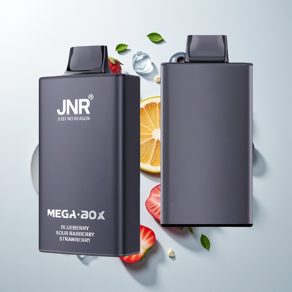 JNR Mega Box 25000 Pufova Једнократна вејп Borovnica Kisela Malina Jagoda 30ml Dual Mesh