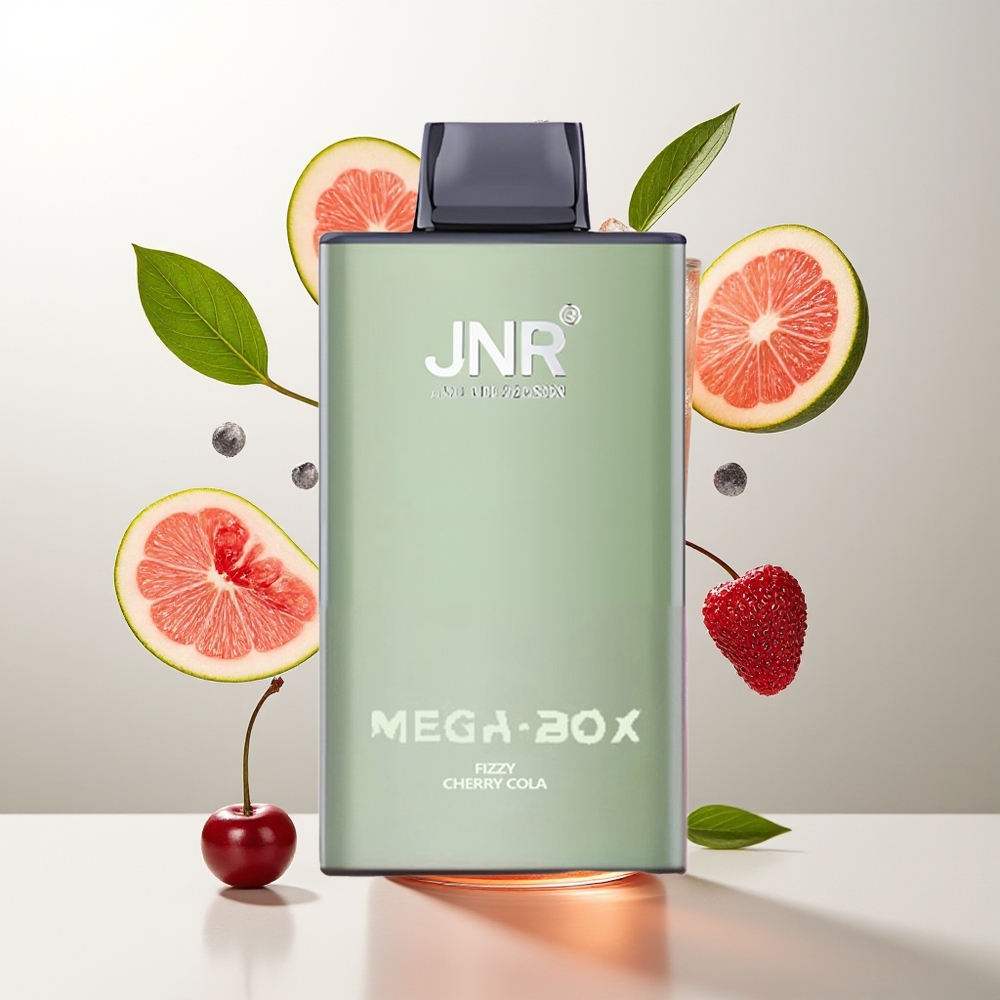 JNR Mega Box 25000 Pufova Једнократна вејп Gazirana Višnja Kola Dual Mesh
