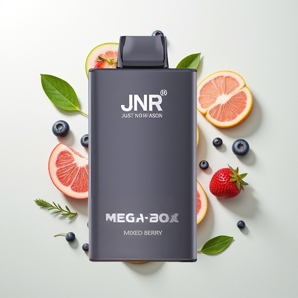 JNR Mega Box 25000 Pufova Једнократна вејп Mešano Voće Dual Mesh Coil