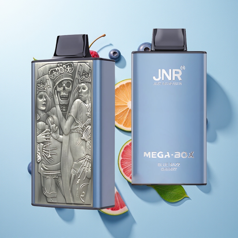 JNR Mega Box 25000 Pufova Једнократна вејп Plava Malina Trešnja Dual Mesh