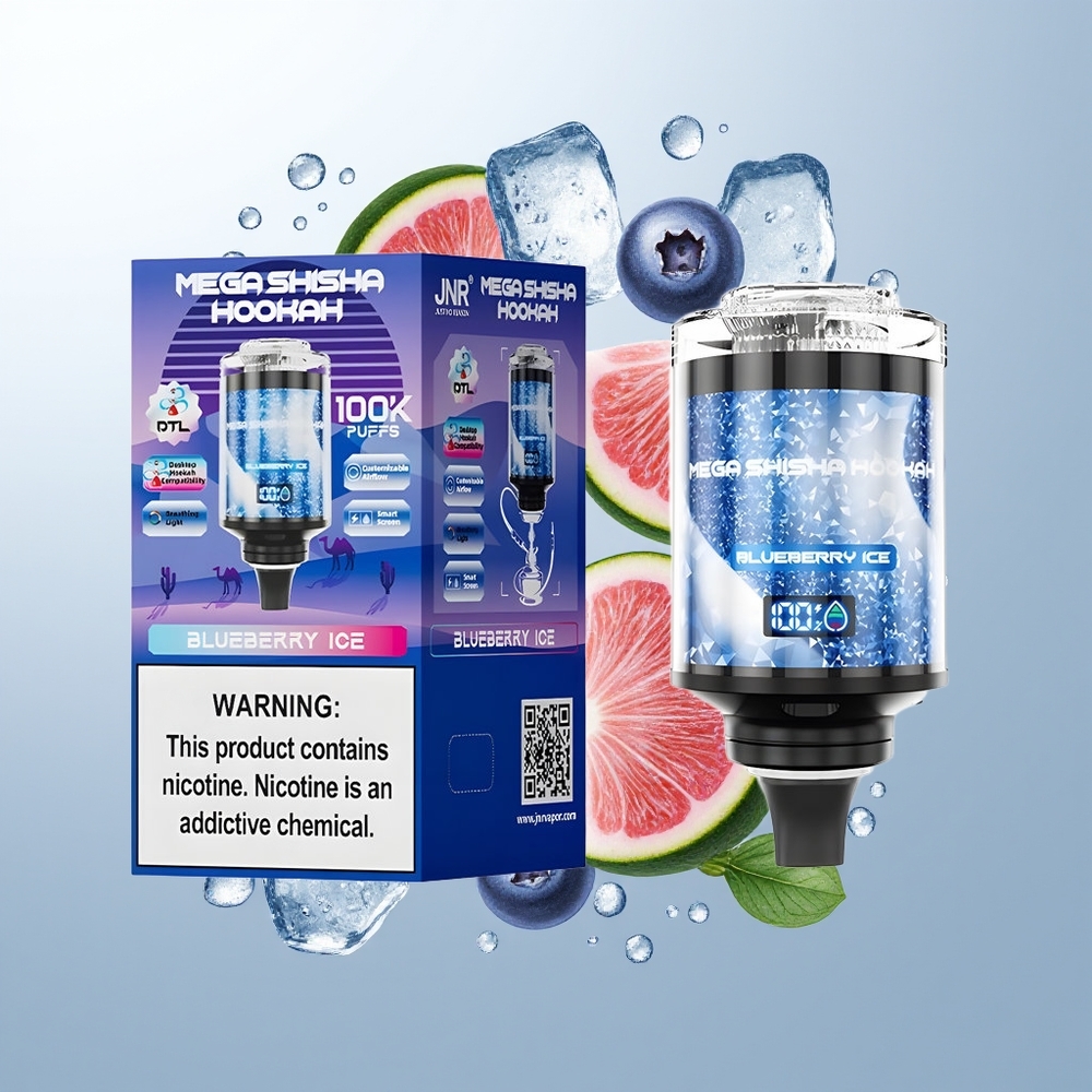 JNR Mega Shisha Hookah 100K 2200mAh Borovnica Led Desktop Kompatibilnost