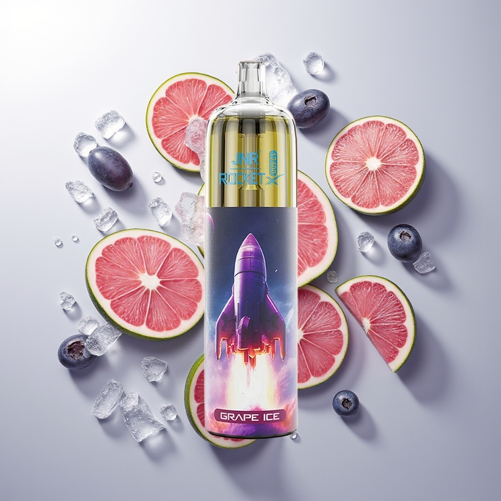 JNR Rocket-X 12400 Pufova Dispozabil Vejp Grožđe Led RGB Svetla 850mAh