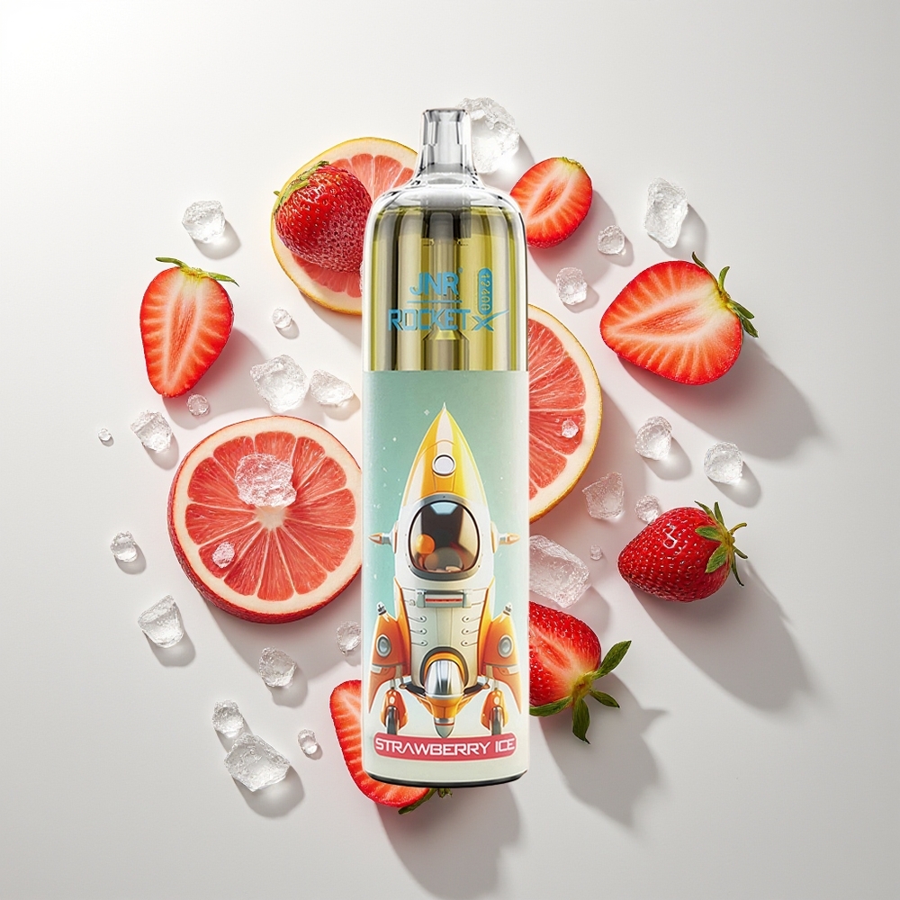 JNR Rocket-X 12400 Pufova Једнократна вејп Jagoda Led 25ml Tip-C