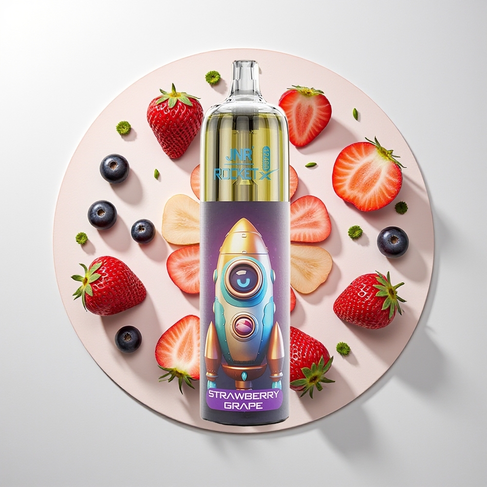 JNR Rocket-X 12400 Pufova Jednokratna Vape Jagoda Grožđe Mesh Coil Type-C