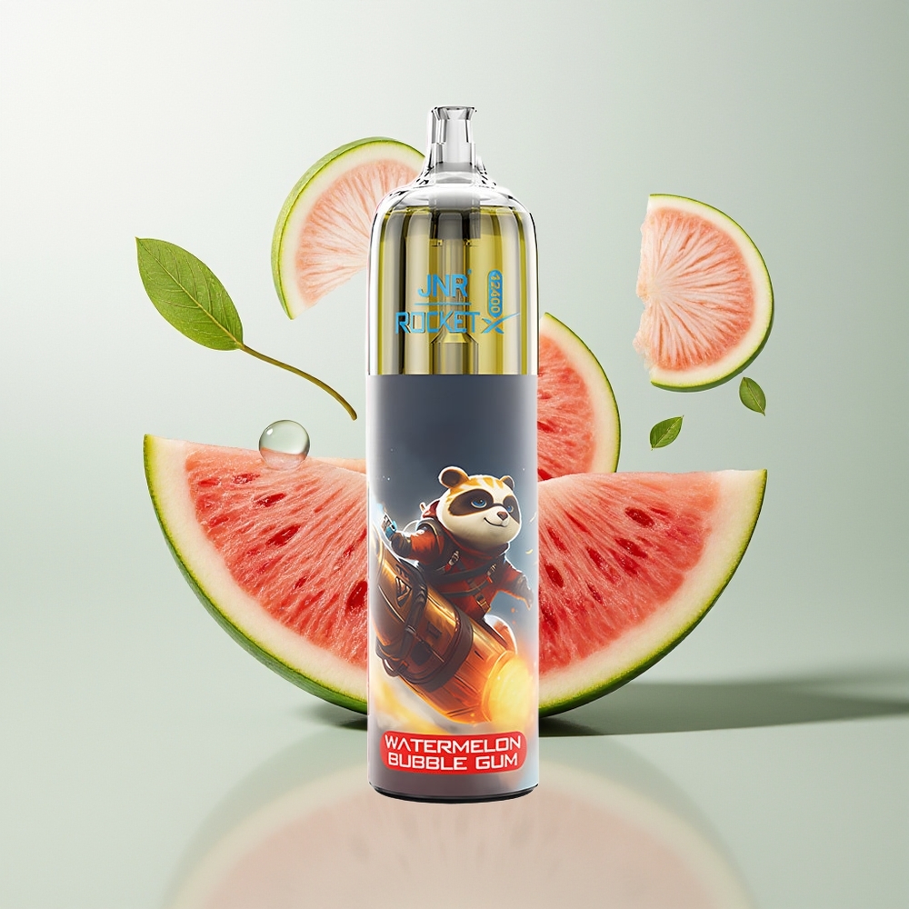 JNR Rocket-X 12400 Pufova Једнократна вејп Lubenica Bubble Gum 850mAh Type-C