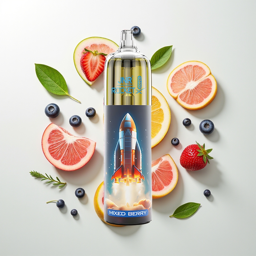 JNR Rocket-X 12400 Pufova Једнократна вејп Mješovite Bobice sa RGB svetlima i 25ml tečnosti