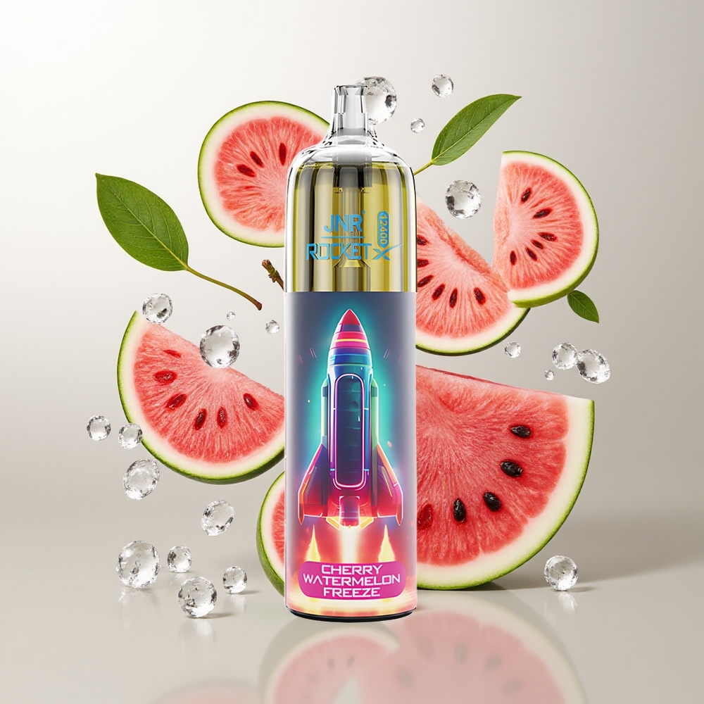 JNR Rocket-X 12400 Pufova Једнократна вејп Trešnja Lubenica Led RGB Svetla