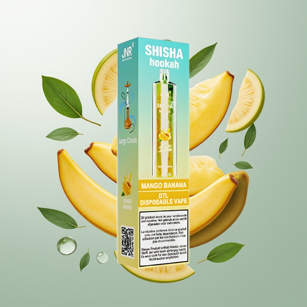 JNR Shisha Hookah 12000 Pufova Mango Banana 750mAh Type-C