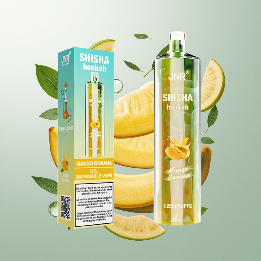 JNR Shisha Hookah 12000 Pufova Mango Banana 750mAh Type-C