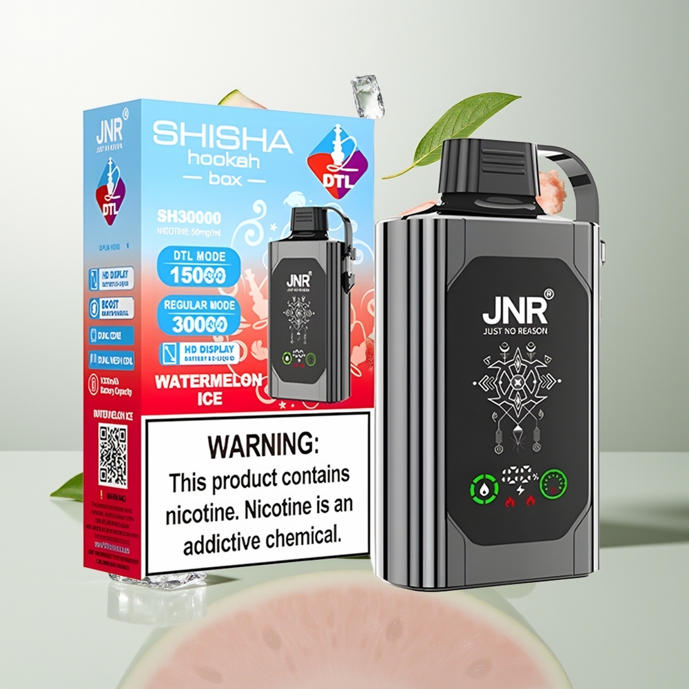 JNR Shisha Hookah Box 20500 Puffs Dual Mesh Coil Lubenica Led Једнократна вејп