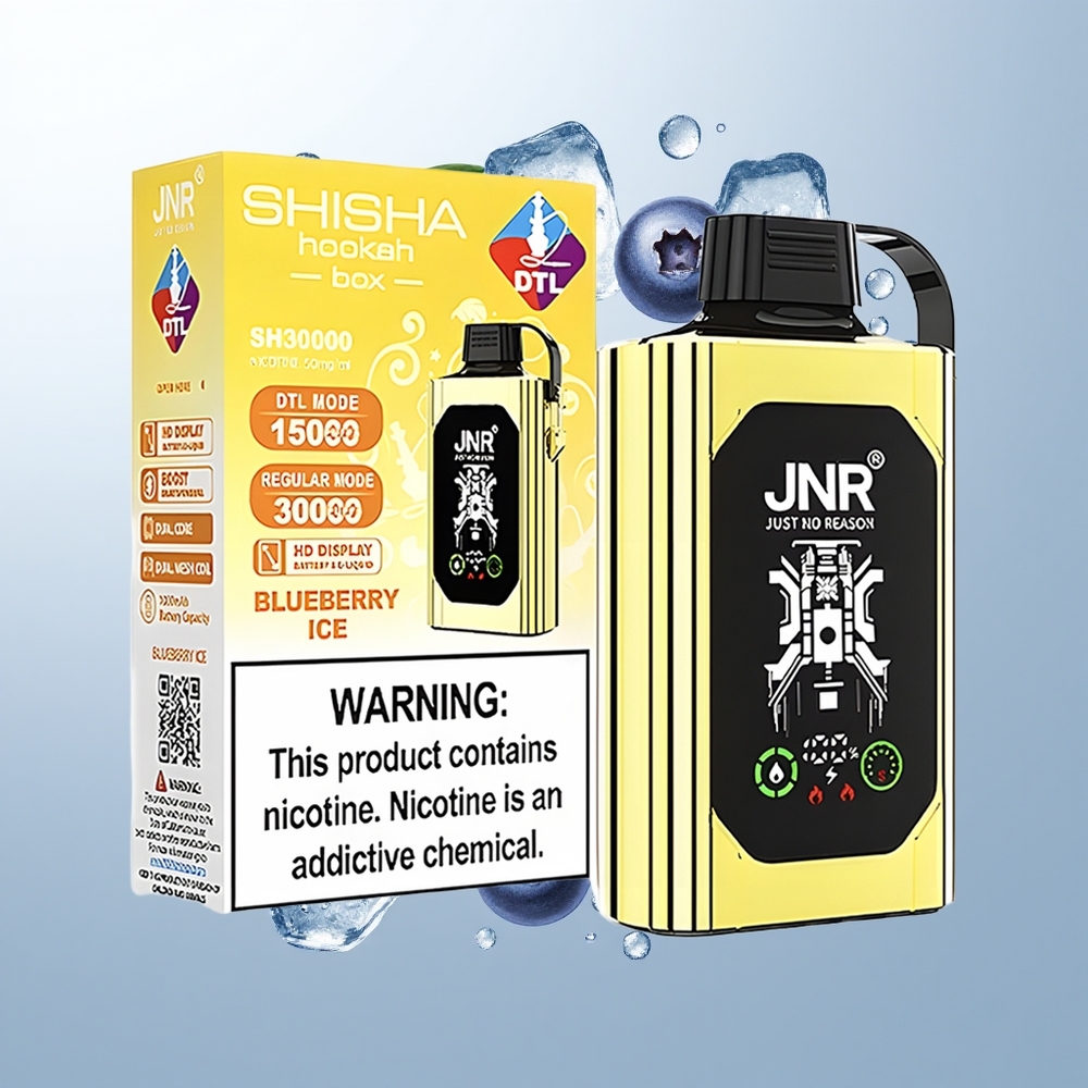 JNR Shisha Hookah Box 20500 Pufova Dual Mesh Coil Borovnica Led
