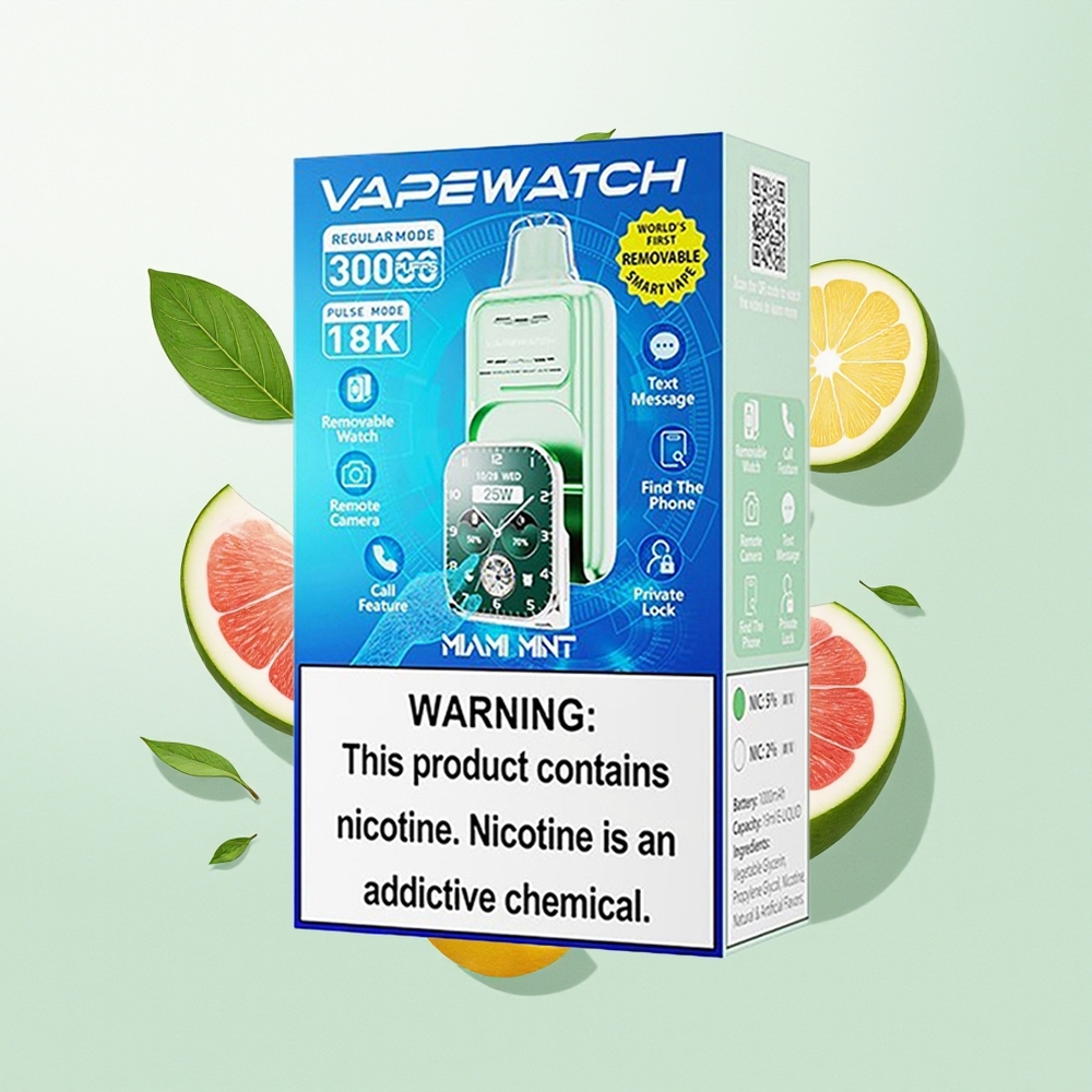JNR VapeWatch 30000 Puffs Dual Mesh Miami Nana