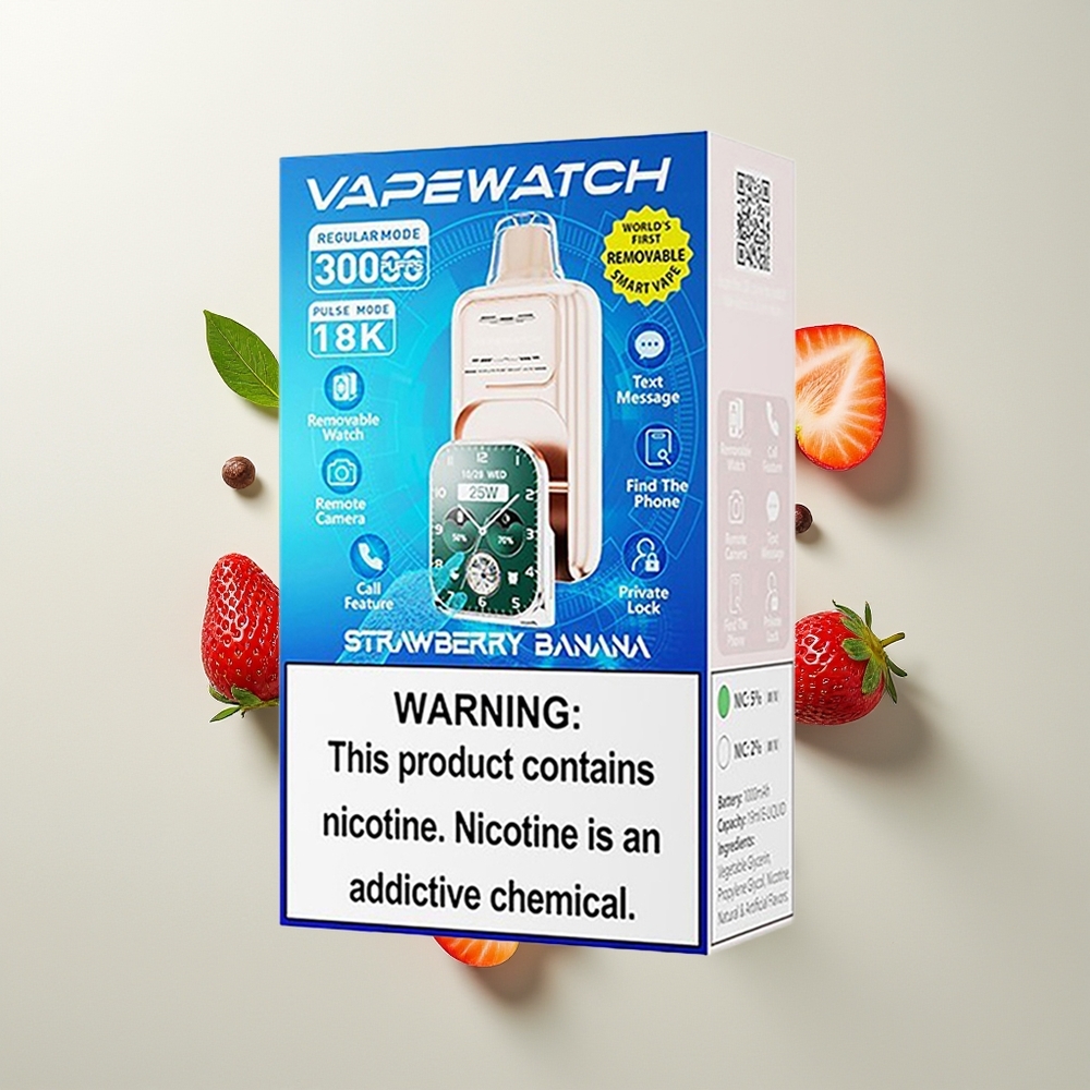 JNR VapeWatch 30000 Pufova Dual Mesh Jagoda Banana Type-C