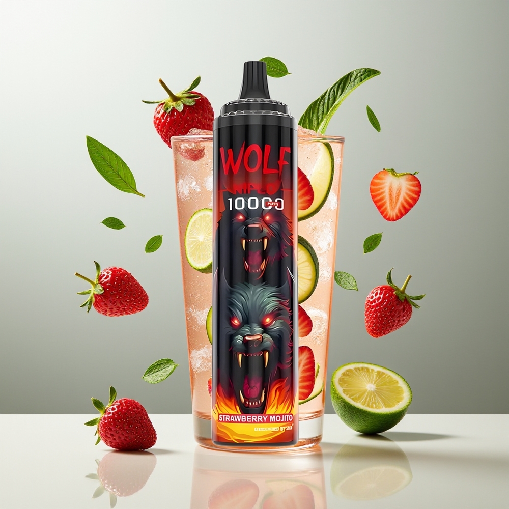 JNR Wolf Niplo 10000 Pufova Jagoda Mojito 1.0 Ohm Type-C