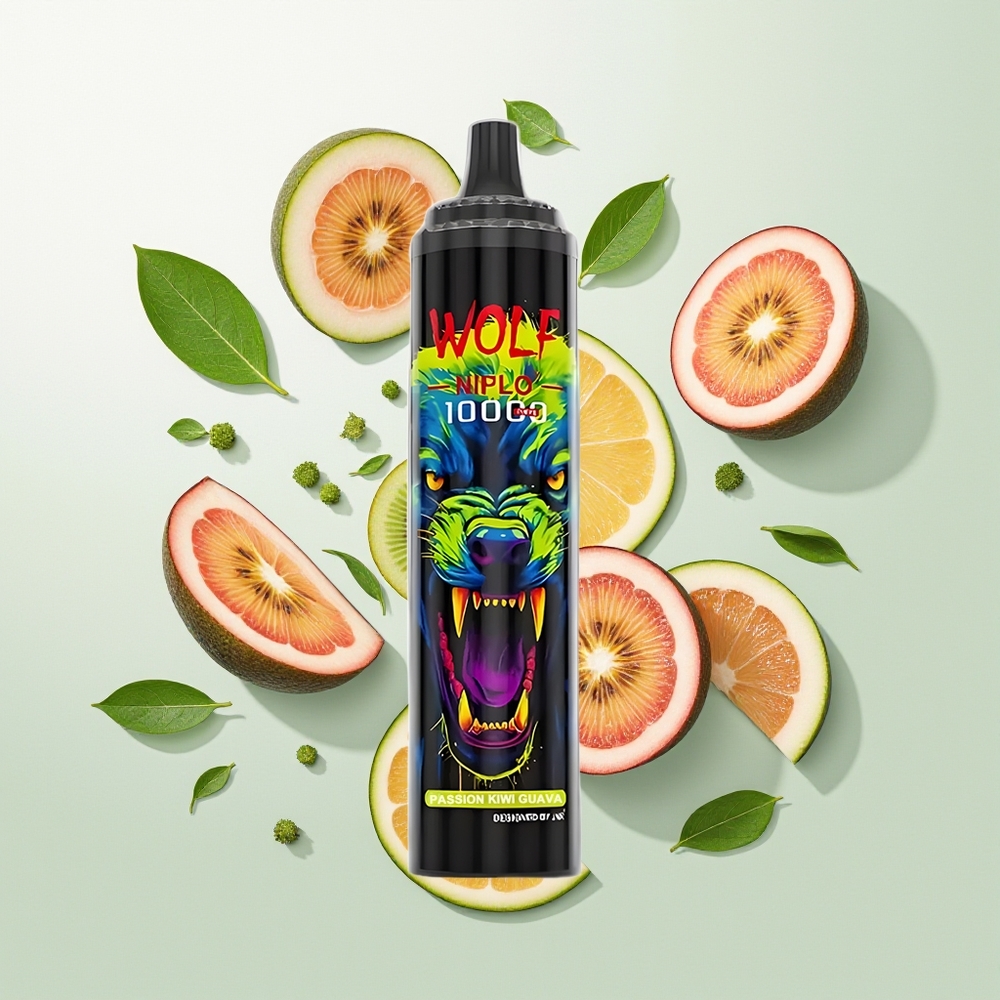 JNR Wolf Niplo 10000 Pufova Једнократна вејп Pasija Kivi Guava Mesh 1.0 Ohm