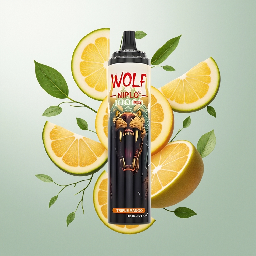 JNR Wolf Niplo 10000 Pufova Triple Mango 1.0 Ohm 20ml