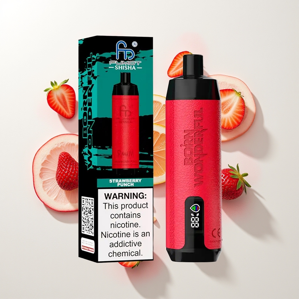 RandM Fumot Shisha 10000 Puffs Jagoda Punch 18ml Type-C
