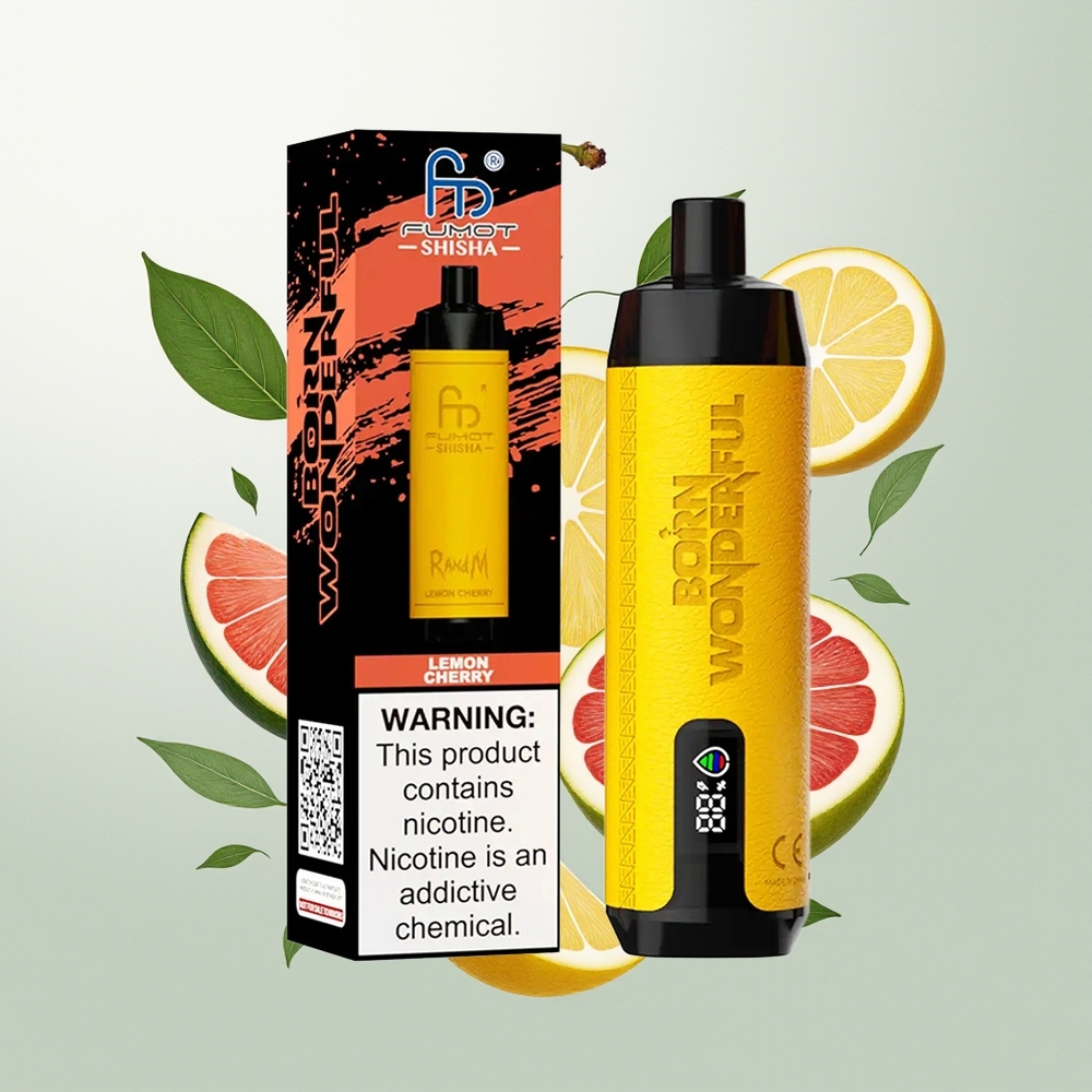 RandM Fumot Shisha 10000 Puffs Limon Trešnja Shisha 18ml 0.5% Nikotina