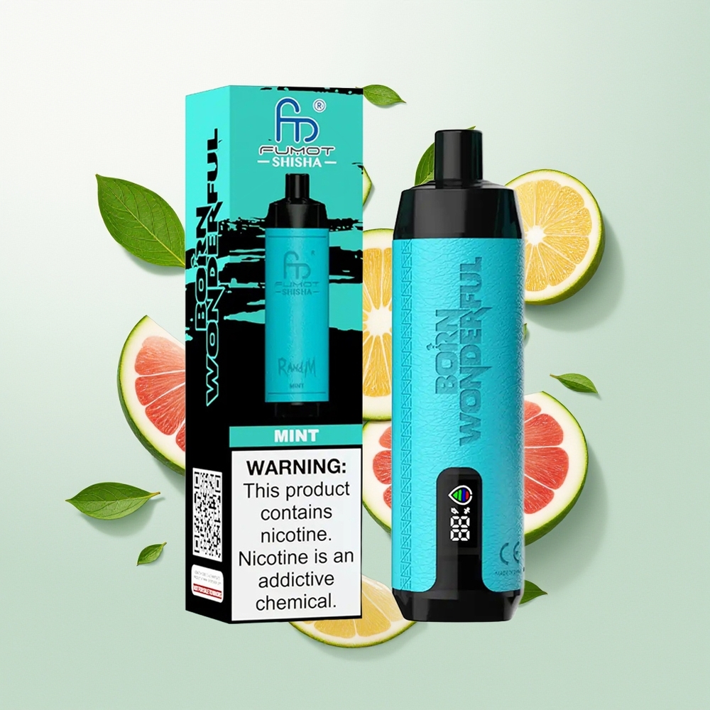 RandM Fumot Shisha 10000 Pufova Једнократна вејп Menta 18ml 850mAh