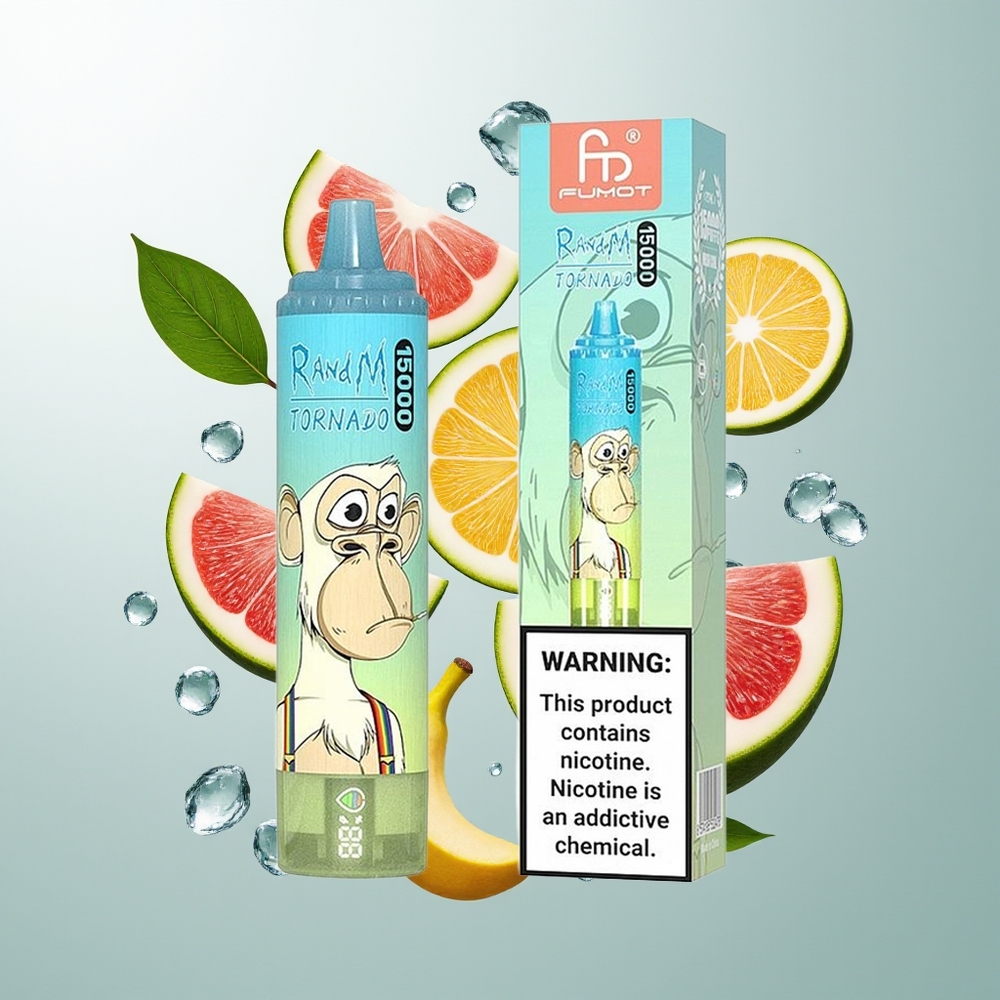 RandM Fumot Tornado 15000 Pufova 25ml Ledena Bombonica Једнократна вејп
