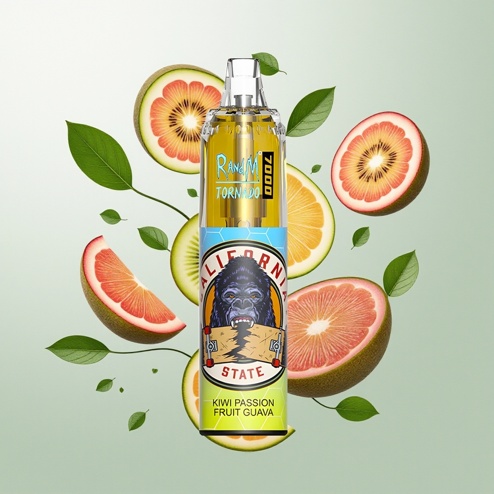 RandM Fumot Tornado 7000 Pufova Једнократна вејп Kiwi Pasija Guava 14ML Mesh