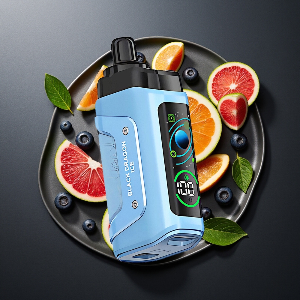 Razz Bar 45000 Puffs Crni Zmaj Led Једнократна вејп 20mg Mesh Coil