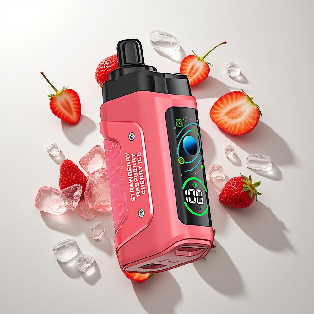 Razz Bar 45000 Puffs Jagoda Trešnja Led 1.0 Ohm Mesh Type-C