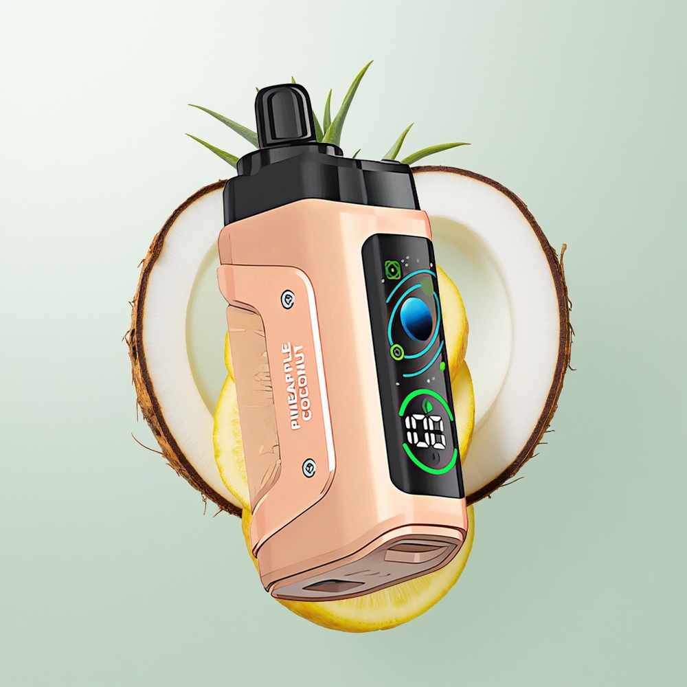 Razz Bar 45000 Pufova Једнократна вејп Ananas Kokos 1.0 Ohm Mesh Coil