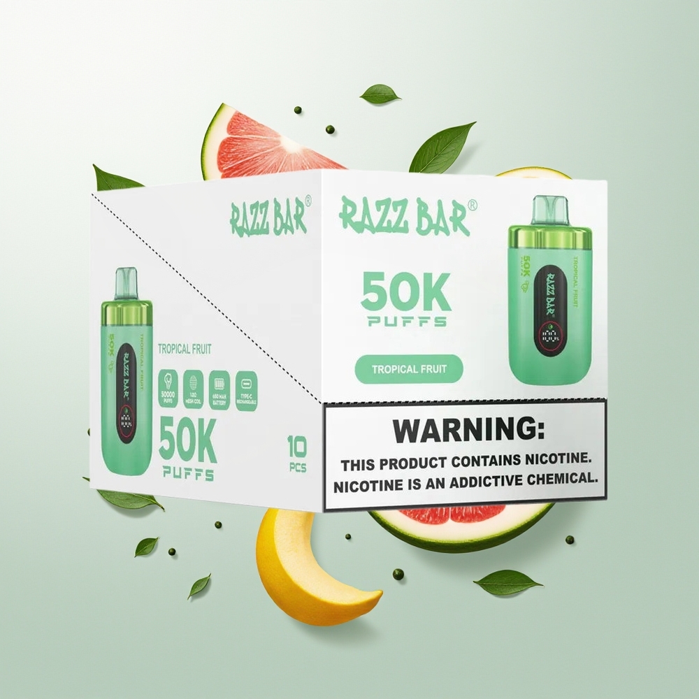 Razz Bar 50K 1.0 Ohm Tropsko Voće Једнократна вејп