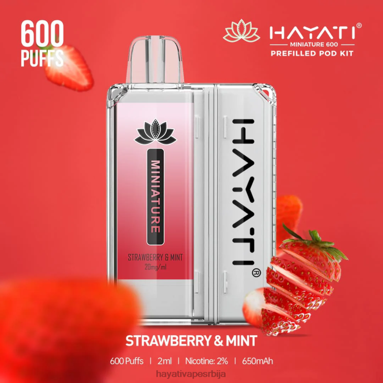 Hayati Miniature 600 комплета махуна 84XDP46 јагода и мента - Hayati Belgrade