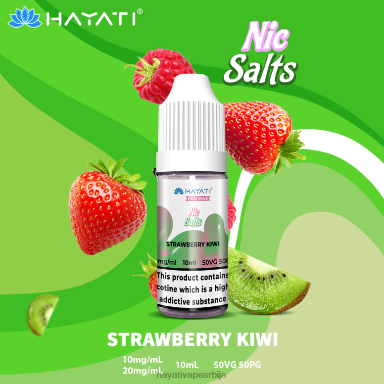 Hayati Pro Max ник соли 84XDP253 киви од јагоде - Hayati Vape Near Me