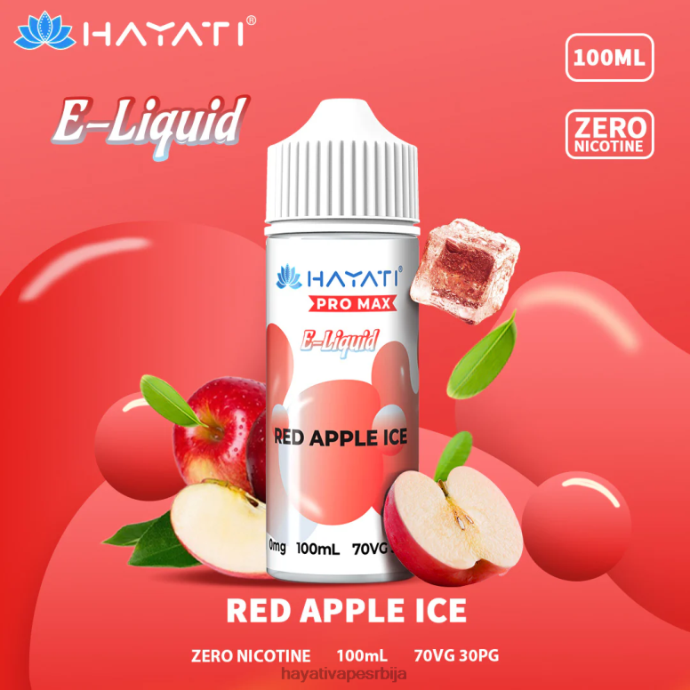 Hayati Pro Max ник соли 84XDP257 лед од црвене јабуке - Hayati Flavour List