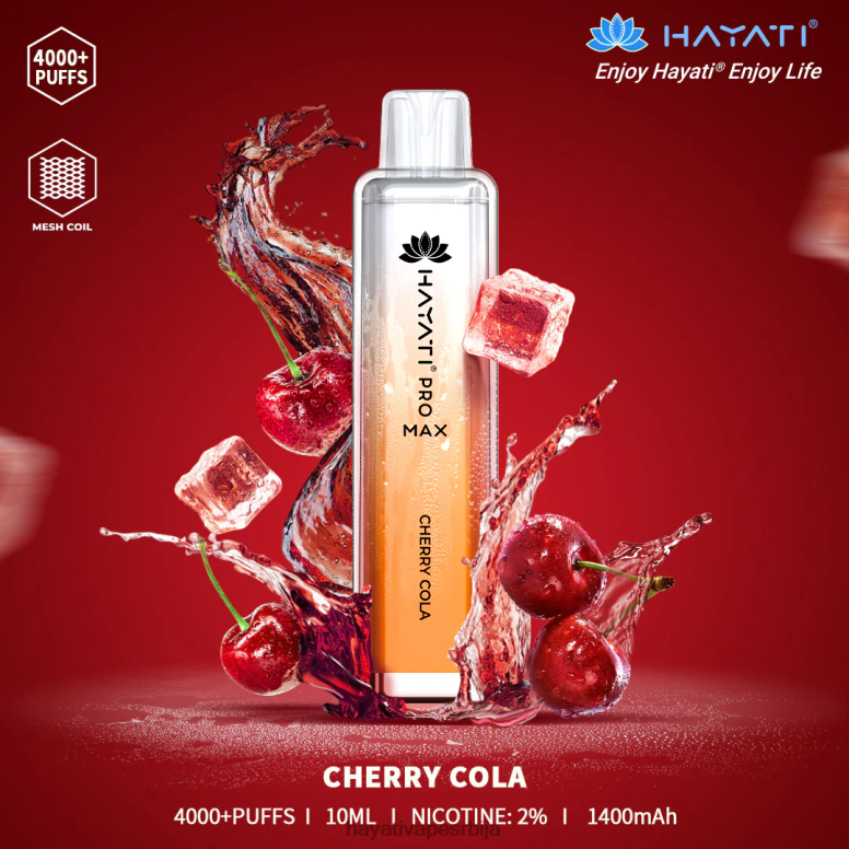 Hayati Pro Max за једнократну употребу 84XDP100 цхерри цола - Hayati Store Srbija