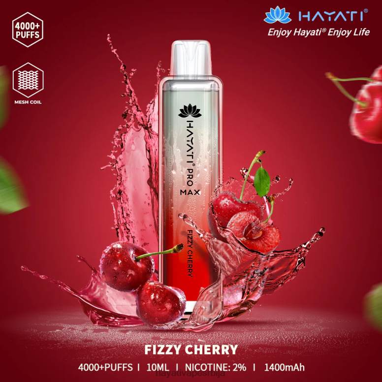 Hayati Pro Max за једнократну употребу 84XDP103 газирана трешња - Hayati Vape Near Me