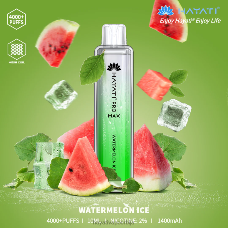 Hayati Pro Max за једнократну употребу 84XDP127 лед од лубенице - Hayati Flavour List